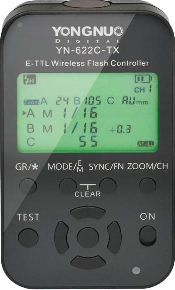 Image du produit Yongnuo Radijo siųstuvas Contrôleur flash sans fil YN-622C-TX E-TTL (Canon) (Télécommande flash)