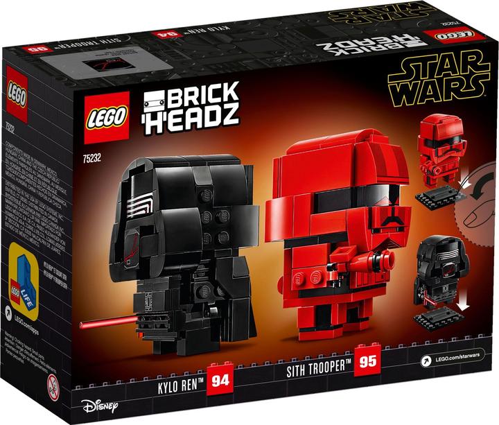 Produktbild LEGO Brickheadz Kylo Ren & Sith Trooper 75232 (75232, LEGO Brickheadz)