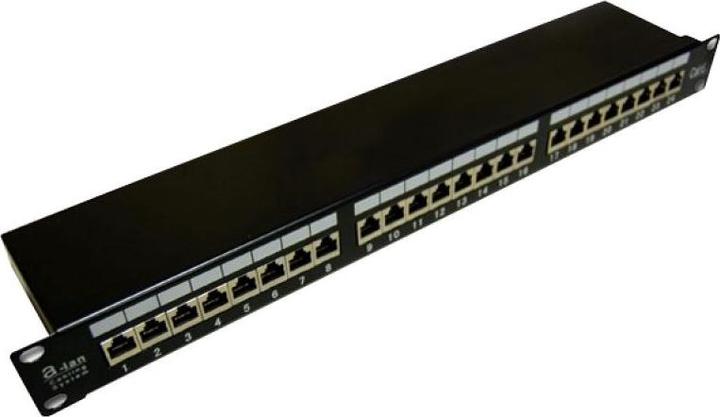 Produktbild Alantec Gehäuseblende STP Cat.5 e 24 Porty LSA 1HE (PK006)