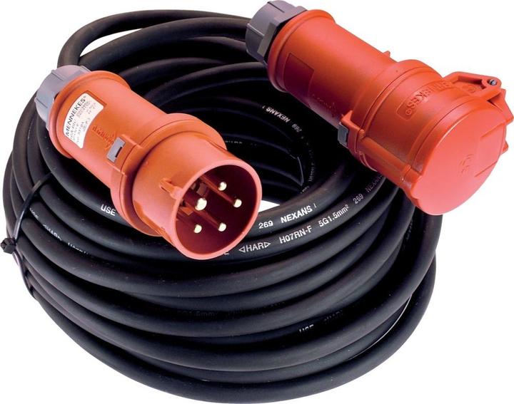 Actual product image As - Schwabe CEE power extension with phase inverter plug (50 m, CEE)