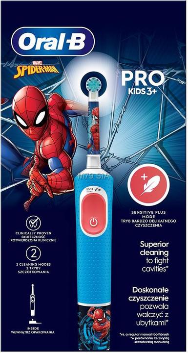 Image du produit Oral-B Vitality Ppro Kids Spiderman (Brosse à dents oscillo-rotative)