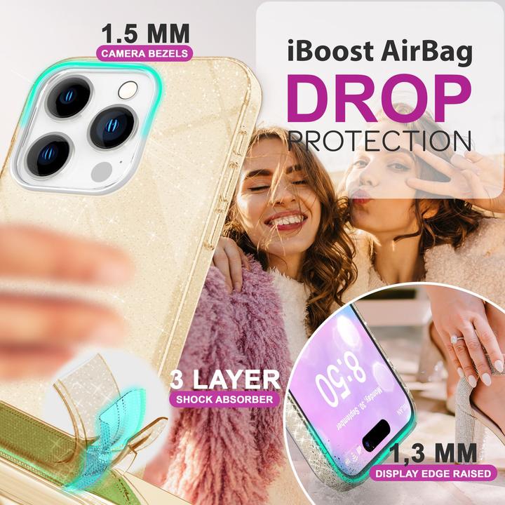 Immagine prodotto Nalia Copertina ibrida glitterata (Apple iPhone 16 Pro Max)