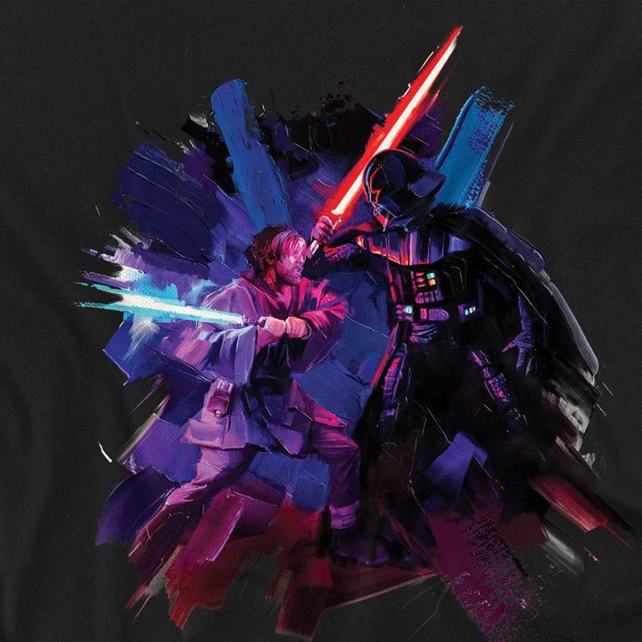 Immagine prodotto Star Wars Maglietta Obi Wan Kenobi Vader Verniciato Adulto Unisex (M)