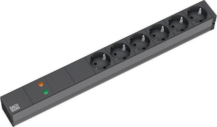 Produktbild Bachmann Steckdosenleiste (Rack (6 x, CEE 7/3, 2 m)