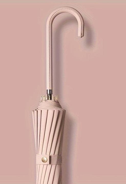 Alopini Automatischer wind- und wasserdichter Regenschirm mit 16 Rippen und J-förmigem Griff, einfacher