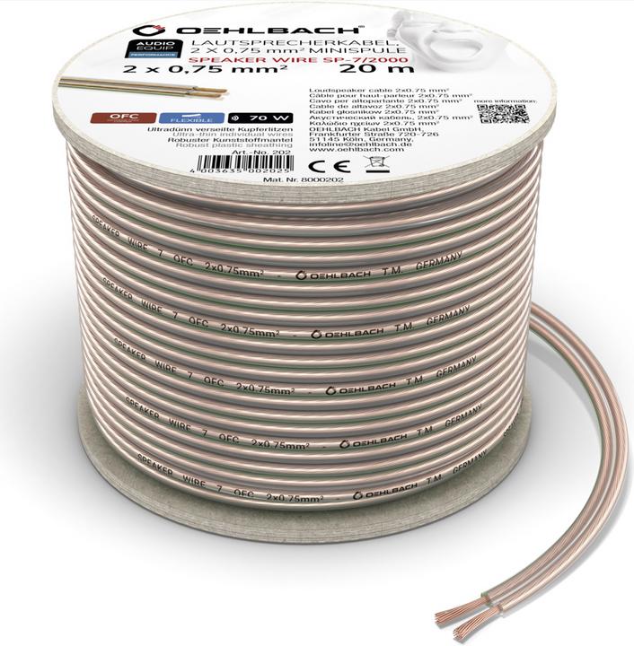 Actual product image Oehlbach SP7 1994 (20 m, 0.75 mm²)
