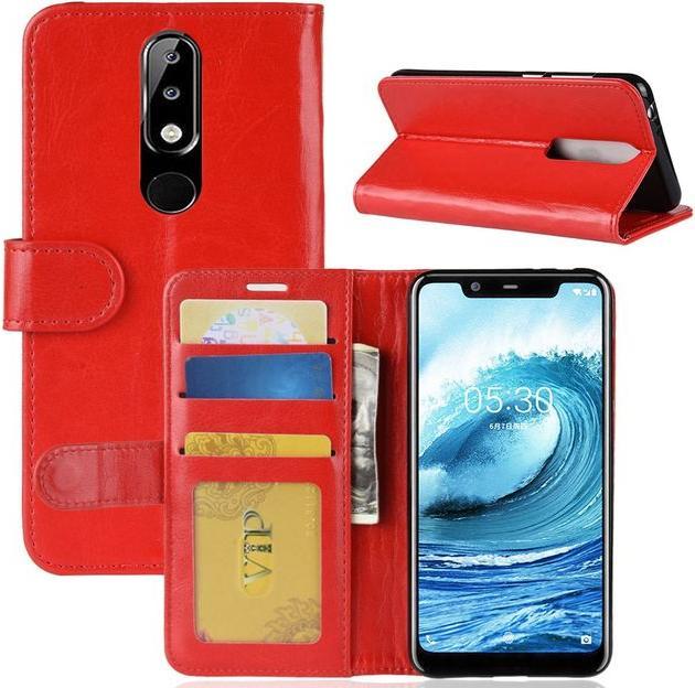 Image du produit MU Classic Crazy Horse II Bookcover Series en cuir (Nokia 5.1 Plus)