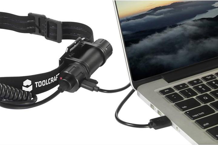 Actual product image Toolcraft TO-7838472 SMD LED Headlamp battery-powered 1000 lm 5.5 h TO-78384 (1000 lm)