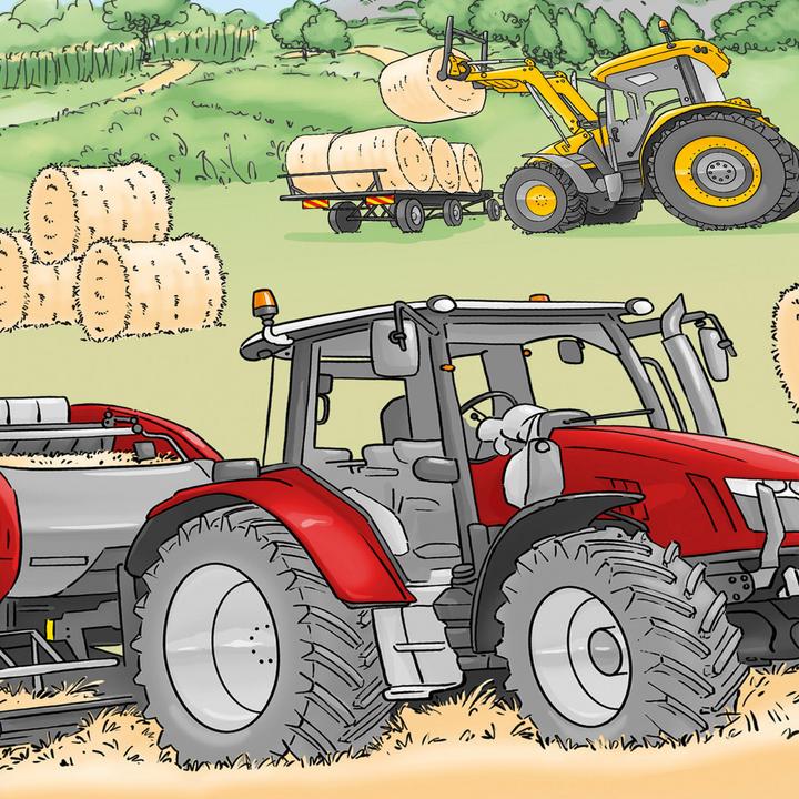 Produktbild Herding Kinder-Wendebettwäsche "Traktor"
