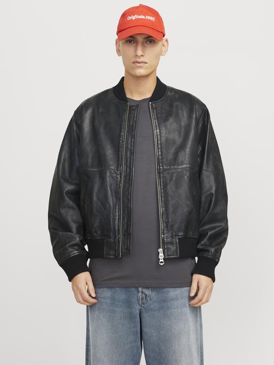 Actual product image Jack & Jones Joraustin Leather Bomber Jkt Styd Aw24 (S)