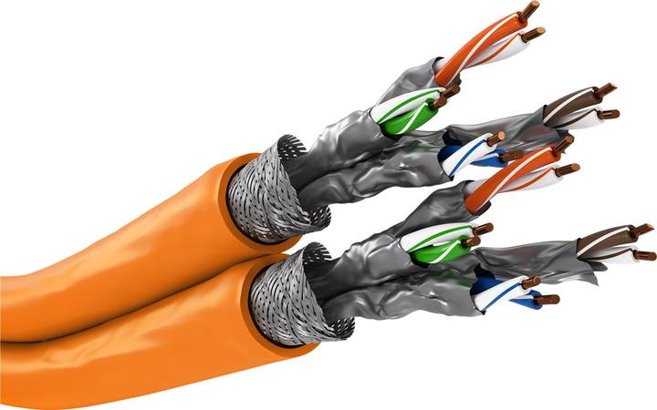 Actual product image Goobay Network cable CAT 7a S/FTP 4 x (S/FTP, CAT7a, 100 m)