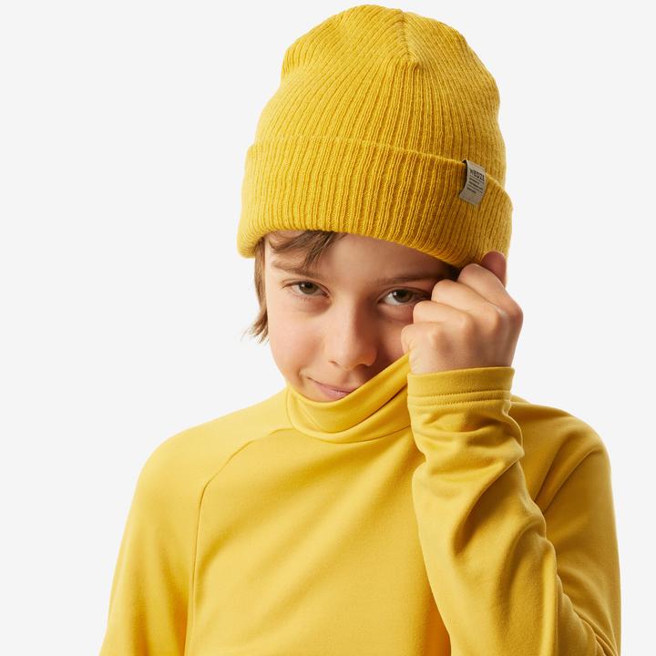 Produktbild Wedze Skiunterwäsche Funktionsshirt Kinder hoher Kragen - BL 500 gelb (128)