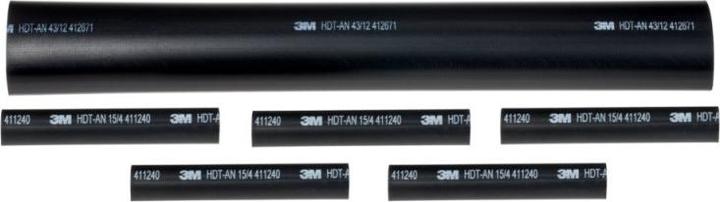 Produktbild 3M TE100050992. Produktfarbe: Schwarz, Menge pro Packung: 4 Stück(e), Schrumpftemperatur: 135 °C (TE100 (4 x)