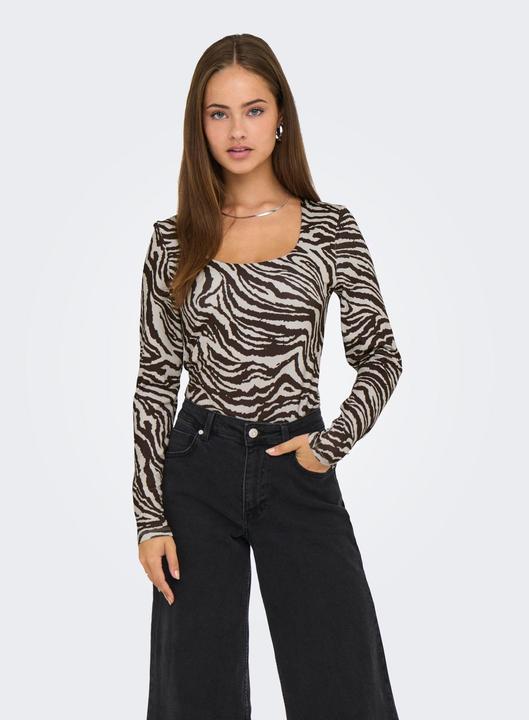 Produktbild Only Onllone Aop L/S Two Way Top Jrs (XS)