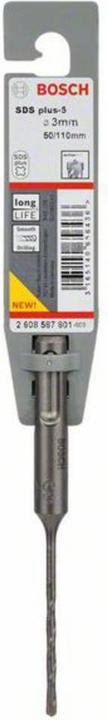Produktbild Bosch Professional Zubehör Hammerbohrer SDS plus-5, 3 x 50 x 110 mm (3 mm)
