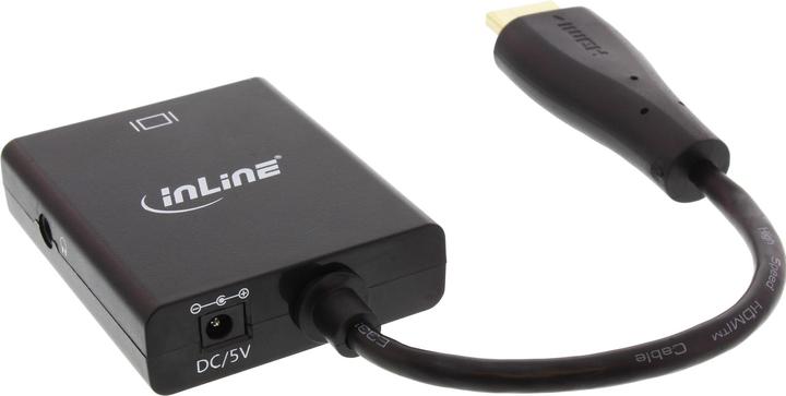 Produktbild InLine HDMI zu VGA und stereo Audio Konverter Kabel 1080p (Digital -> Analog)