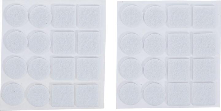 Productafbeelding BGS Vilten glijderset | wit | 32 st. (Vilten glijders, 32 Stuk)