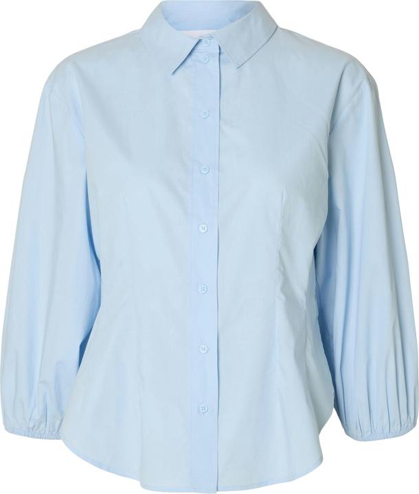 Selected Femme Baumwoll Hemd mit 3/4 Ärmeln