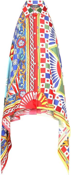 Dolce & Gabbana Halterneck Silk Shirt (42)