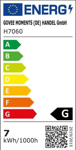 Energie-Label Govee LED-Scheinwerfer (330 lm, IP65)