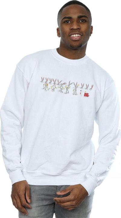 Actual product image Looney Tunes Mens Bugs Bunny Colour Code Sweatshirt (4XL)