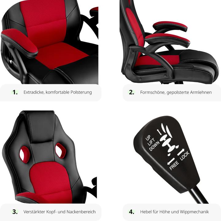 Image du produit tectake Fauteuil de bureau Tyson