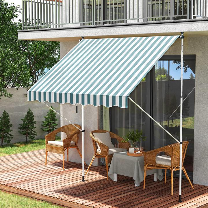 Produktbild Outsunny Klemmmarkise mit Handkurbel (2 m)