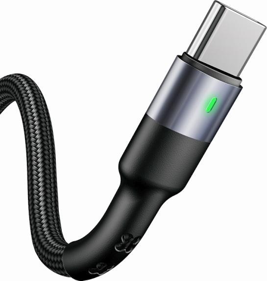 Productafbeelding Usams USB USB-A - USB-C kabel 1 m Zwart (1 m, USB 2.0)
