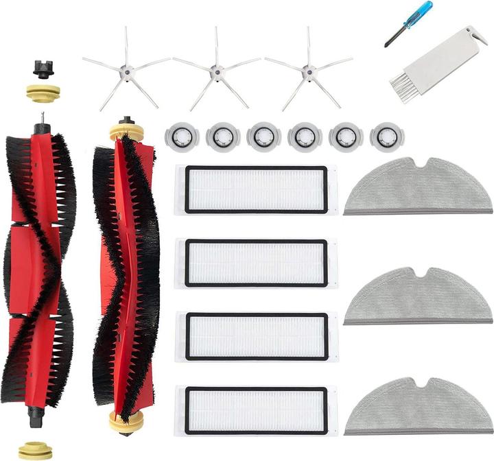 JoyBros Spare Parts Set for Roborock E4 E5 S6 Pure S6 White