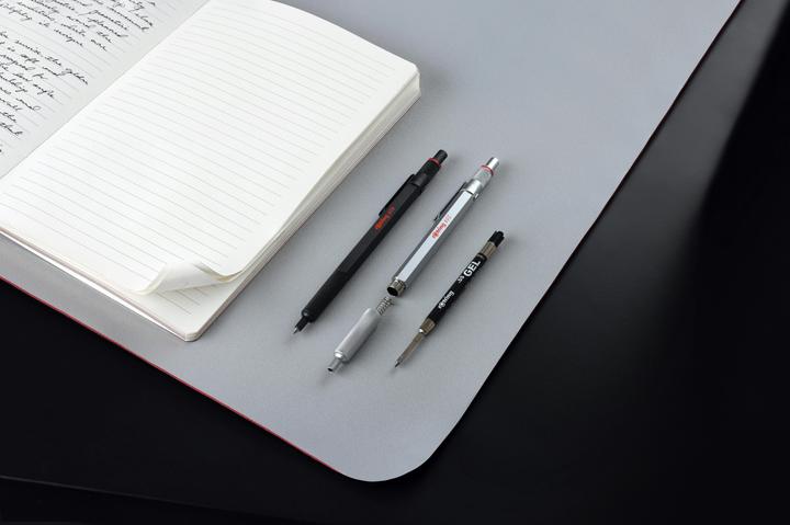 Produktbild Rotring 600 Gel Pen | 0.55 mm | Black Ink | Silver Metal Body Pen | Non-Slip Knurled Grip & Hexagonal Ba... (Silber, 1 x)