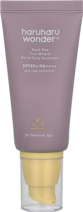 Image du produit Haruharu Wonder Black Rice Pure Mineral Relief Daily Sunscreen 50ml - Pour tous les types de peaux, y compris les S (Crème solaire, SPF 50+, 50 ml)