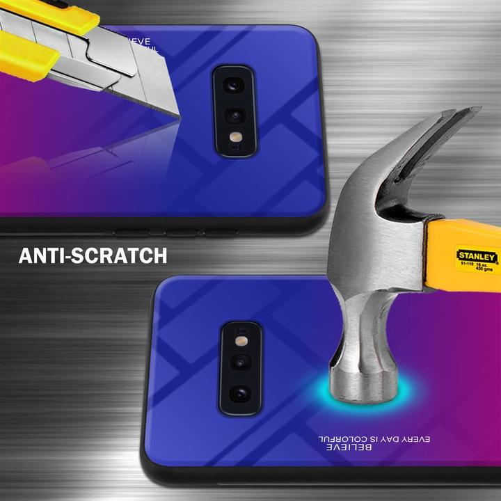 Image du produit Cadorabo Couverture en verre TPU 2 couleurs (Samsung Galaxy S10e)