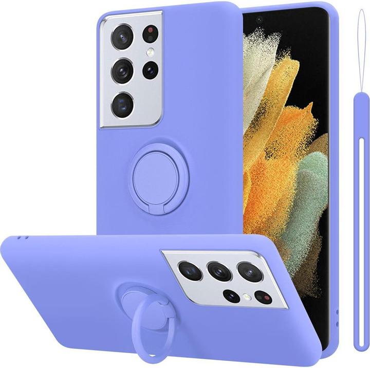 Productafbeelding Cadorabo TPU Vloeibare Ring Silicone Hoesje (Samsung Galaxy S21 Ultra)