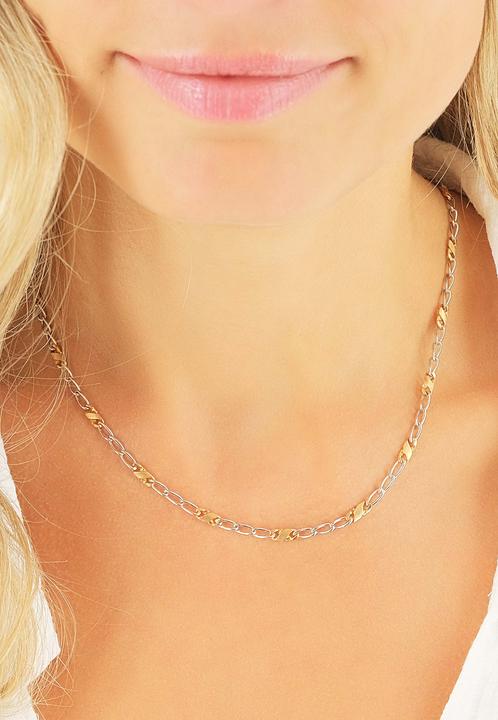 Image du produit Muau Chaîne de 8 (750, Or blanc, Or jaune 18 carats, 42 cm)