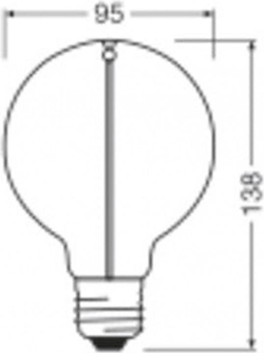 Actual product image Ledvance LED lamp (E27, 2.20 W, 120 lm, 4 x, G)