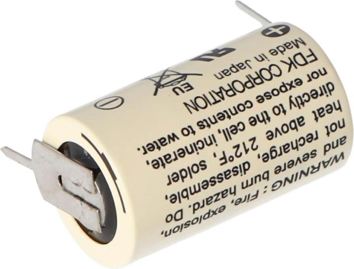 Immagine prodotto FDK Sanyo Lithium Batterie CR14250 SE 1/2AA, IEC CR14250, 3er Print, 7,6mm Rastermass (3 pz., 1/2 AA, 850 mAh)