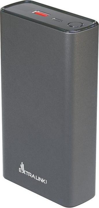 Extralink EPB-126 20000mAh Srebrny | Powerbank | Power bank, 45W PD, USB-C (20000 mAh, 45 W, 74 Wh)