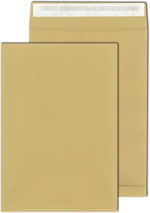 Image du produit Elepa Pochette à soufflet, DIN C4, avec adhésif, marron, papier Rec, 130 g/qm, 10 pièces (10 x)
