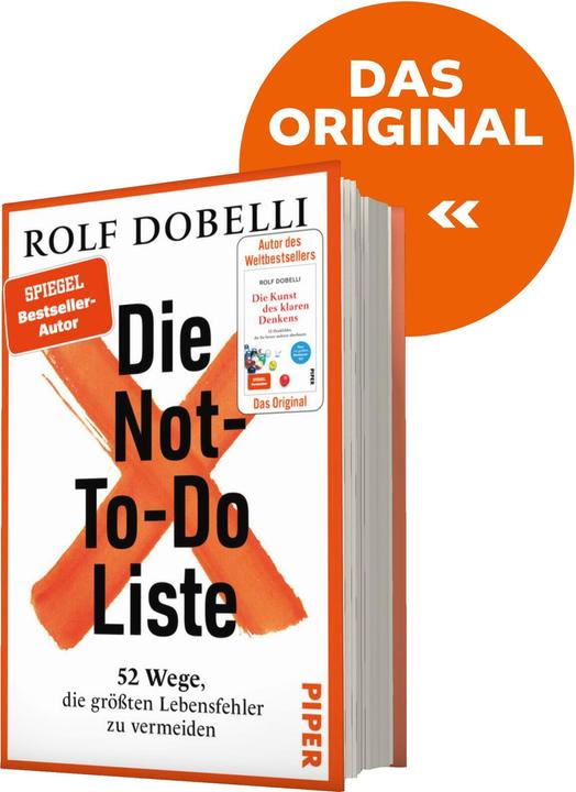 Actual product image Piper Die Not-To-Do-Liste (German, Rolf Dobelli, 2024)