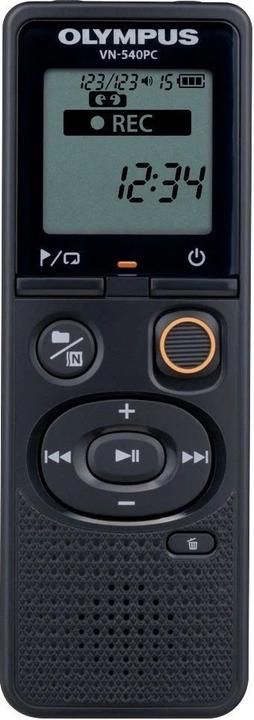 Image du produit Olympus Enregistreur vocal numérique (OM Branded) VN-540PC Écran segment 1.39', WMA, Noir