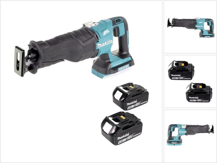 Actual product image Makita DJR 360 M Battery Reciprocating Saw 36V ( 2x18V ) Brushless reciprocating saw + 2x 4.0 Ah battery -
