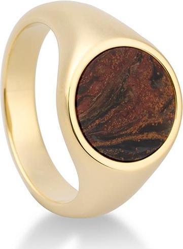 Breuning Ring - E. Pietersit Golden (57, 585/14 K Gold)
