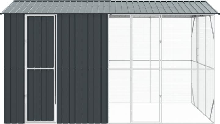 Produktbild VidaXL Vogelvoliere mit Erweiterung Anthrazit 310x442x247 cm aus Stahl