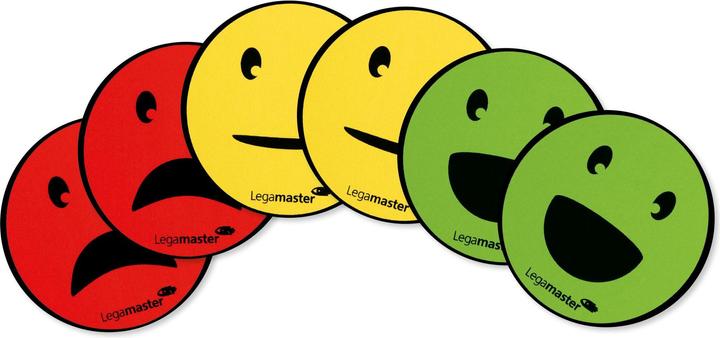 Actual product image Legamaster LEGAMASTE symbols emoticon 50mm 7-123304 (assorted), plastic 6 pieces (6 x)