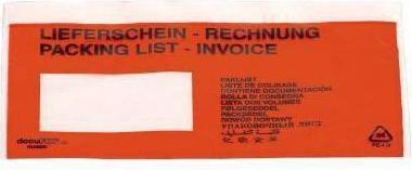 Produktbild Neutralware Dokumententasche Text des Aufdruckes: Lieferschein-Rechnu Format des Umschlages: DIN C5 (240 x 165 mm)