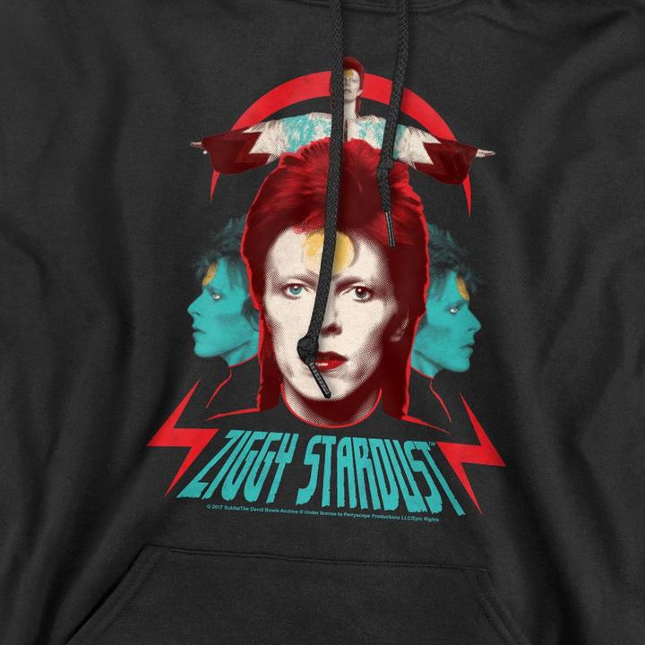 Immagine prodotto David Bowie Ziggy Heads Felpa con Cappuccio Uomo (M)