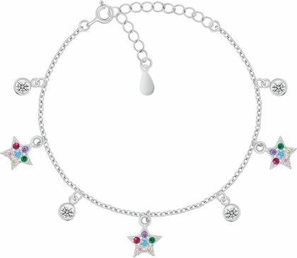 Brilio Silver - Silver bracelet with star and zircon BRC146W