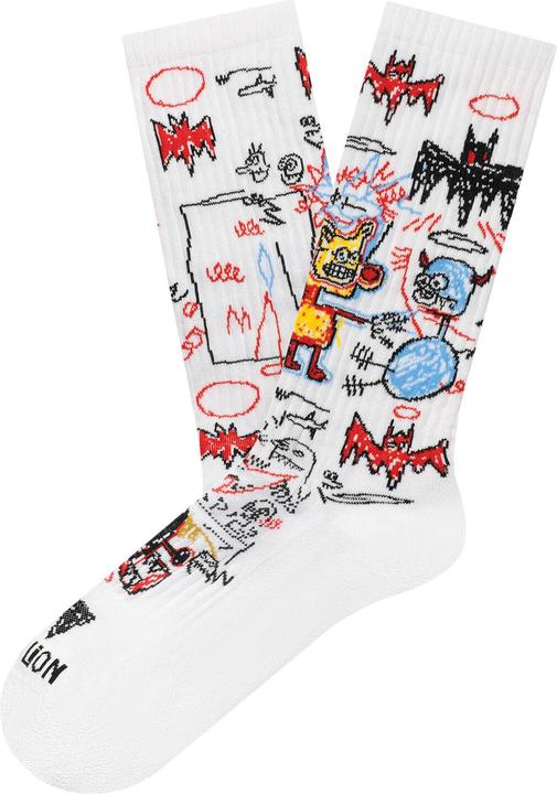 Actual product image Jimmy Lion football socks athletic basquiat batman (41 - 46)