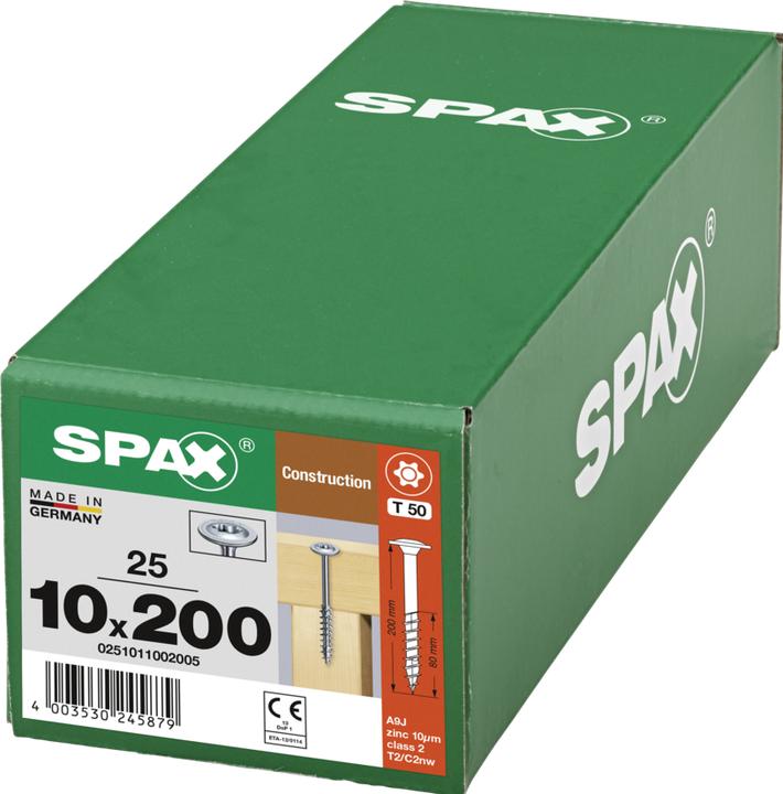 Image du produit Spax Vis pour construction en bois (25 Vis par pièce)