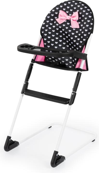 Actual product image Bayer Travel set 9in1 with doll's bed and high chair black/pink